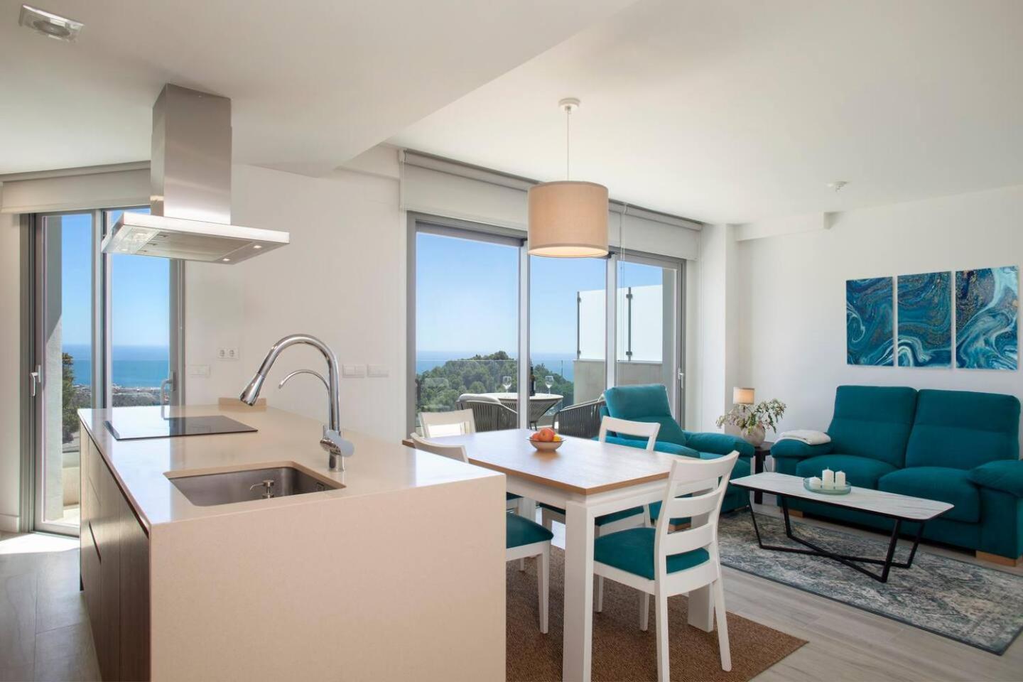 Spectacular New Apartment With Incredible Sea Vie Mijas Bagian luar foto
